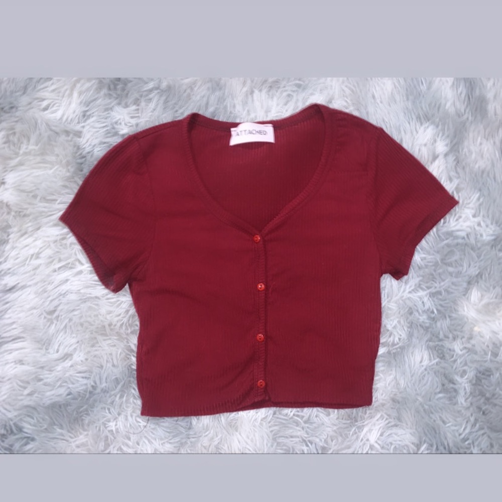 Maroon crop top ❤️